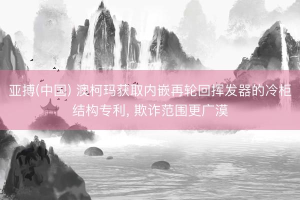 亚搏(中国) 澳柯玛获取内嵌再轮回挥发器的冷柜结构专利， 欺诈范围更广漠
