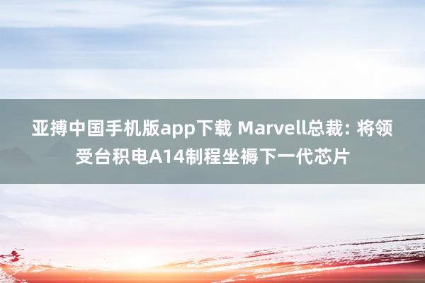 亚搏中国手机版app下载 Marvell总裁: 将领受台积电A14制程坐褥下一代芯片